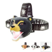 Sun Company Bear Led Headlamp - Bear Headlamps For Kids Multiple Styles Available Animal Toy Head Lamp Flashlight For Boys, Girls, Or Adults Head Light For Camping, Hiking, Party, Or Reading