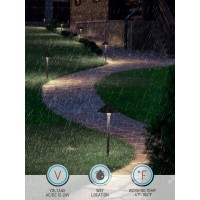 Leonlite Low Voltage Landscape Lights 3W 12V Pathway Lighting Wired Ip65 Waterproof Light For Yard Lawn Etl Listed Bronze Al