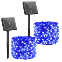 Brightown Solar Halloween String Lights 2 Pack 33 Feet 100 Led Outdoor Solar Fairy Lights With 8 Modes Waterproof Decoration Co