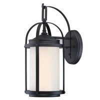 Westinghouse Lighting 6579900 Grandview Traditional One Outdoor Wall Light Sconce, Matte Black