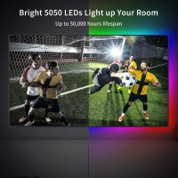 Xinlight Led Strip Lights 98Ft Rgb Color Changing Light Strip Kit With Remote And Control Box For Room Bedroom Tv Cupboard D