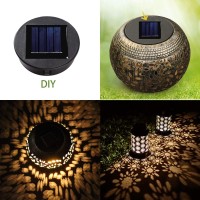 Znycye 2 Pack Solar Light Replacement Toptop Size 315 Inch Bottom Size 276 Inchwaterproof Solar Light Replacement Kit For O