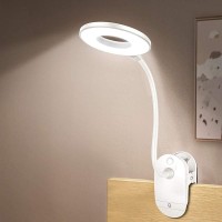 Frog Department Store Clip On Lamp,Battery Powered Reading Lamp,Clip On Light For Bed Clip On Battery Light With 3 Brightness Level,Usb Rechargeable, Reading Lamp