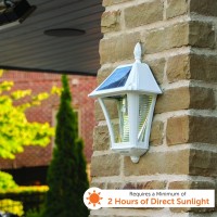 The Baytown II Bulb Solar Outdoor Wall Sconce 105BP250240 features a sophisticated attractive design inspired by 19thcentury architecture and lighting Easily mount this solarpowered fixture on an outdoor wall that receives plenty of sunlight during the da