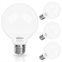 Honesorn Bathroom Light Bulbs E26 Base, 40 Watt Equivalent, 5000K Daylight, Vanity Led Globe Light Bulbs For Bathroom, G25 Round Light Bulbs For Vanity Mirror, Cri85+ 500Lm, 120V, Non-Dimmable, 4 Pack