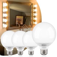 Honesorn Vanity Light Bulb 40 Watt Equivalent Globe Light Bulbs, 2700K Warm White E26 Base, Round Light For Bathroom, G25 Led Light Bulbs For Vanity Mirror Cri85+, 500Lm, 120V, Non-Dimmable, 4 Pack