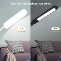 Wio-Mio Floor Lamp, 15W/1000Lm Bright Led Floor Lamp With 4 Color Temperature And Stepless Dimmer, Remote And Touch Control Reading Lamp, Adjustable Gooseneck Led Floor Lamp For Living Room