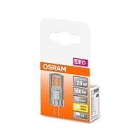 Osram Led Pin Lamp With G4 Base, Warm White (2700K), 12V Low-Voltage Lamp, 2.6W, Replacement For Conventional 30W Lamp [Energy Class F]