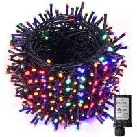 Gresonic Led Christmas Tree Lights, 1000 Leds 65.6Ft Green Wire Fairy String Lights Waterproof Plug In Indoor Outdoor Decor For Birthday Wedding Party,Holiday (Multicolor)