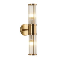 Ecobrt Glass Wall Light Fixture Indoor Brass Bathroom Vanity Lights Beside Mirror Lighting Lamps Up And Down Wall Mounted Light