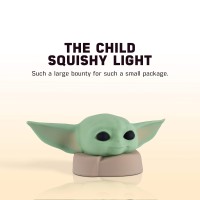 Star Wars Led Squishy Night Light, Baby Yoda Lamp, Silicone, Battery Or Usb Operated, Mandalorian, The Child, Grogu, Collector'S Edition, Ideal For Bedroom, Game Room, Office, 51779