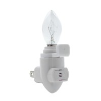 Creative Hobbies White Auto On Sensor Plug In Night Light Module Includes 3 Bulbs And 3 Plastic Clips Great For Making Your Own