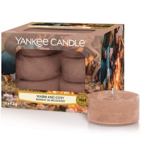 Yankee Candle Tea Light, Candles (X 12), Warm & Cosy