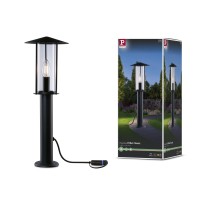 Paulmann 94322 Plug & Shine Led Exterior Luminaire Bollard Classic Ip44 Incl. 1X2 Watt Dimmable Clear Metal 3000 K E14, 2 W, Anthracite