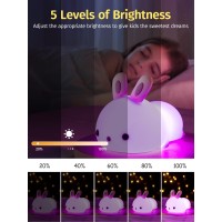 Mubarek Night Light For Kids Bunny Lamp16 Colorsremote Kids Night Lightcute Night Light For Girls Dimmable Night Lights For