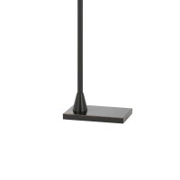 Grant an industrial touch to your living space with the inclusion of this sophisticated floor lamp Constructed from metal in a black finish it features a tubular body with adjustable height and adjustable head incorporating a 7 Watt LED that produces 2500