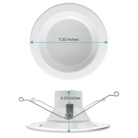 Luxrite 56 Inch Led Recessed Retrofit Downlight 14W90W Cct Color Selectable 2700K 3000K 3500K 4000K 5000K Dimmable