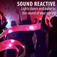 Have you ever wanted to add vibrant and unique lighting to any space or even enhance your partys atmosphere The Xtreme SoundActivated LED Lights can radically transform how you illuminate any location in an instant Our 66 ft strip reacts to the sound and 