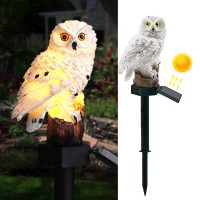 Double 2 C Solar Garden Light Outdoor Owl Solar Garden Stake Light Waterproof Warm White Led Light For Garden Patio Yard La