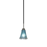 Paramount 1 Light Mini Pendant In Matte Black And Brushed Nickel Finish With 5.5