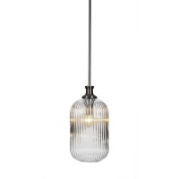 Carina Stem Hung Pendant Shown In Brushed Nickel Finish With 8