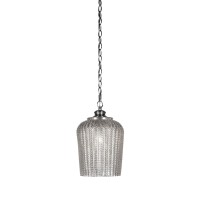 Cordova Chain Hung Pendant Shown In Brushed Nickel Finish With 9