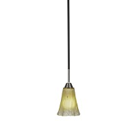 Paramount 1 Light Mini Pendant In Matte Black And Brushed Nickel Finish With 5.5