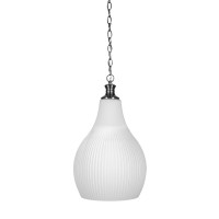 Carina Chain Hung Pendant Shown In Brushed Nickel Finish With 11.5