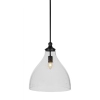 Juno Stem Hung Pendant Shown In Matte Black Finish With 15.5