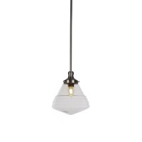 Juno Stem Hung Pendant Shown In Brushed Nickel Finish With 9.75