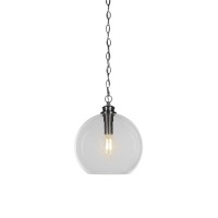 Kimbro Chain Hung Pendant Shown In Brushed Nickel Finish With 13.5