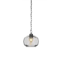 Rocklin Chain Hung Pendant Shown In Brushed Nickel Finish With 9