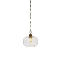 Rocklin Chain Hung Pendant Shown In New Age Brass Finish With 9