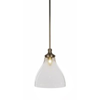 Juno Stem Hung Pendant Shown In New Age Brass Finish With 11.5