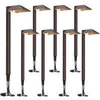 Goodsmann Low Voltage Landscape Lights 8Pk Landscape Lighting Kit Pathway Lights Wired Outdoor Walkway Lights 07W Led 100 Lumen