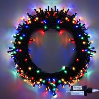 Christmas String Lights Multicolor - 110 Leds 46Ft/14M 8 Modes End-To-End Plug In Indoor/Outdoor Waterproof Fairy Twinkle Xmas Tree Lights For Patio/Home/Fence/Wedding/New Year Decorations Colorful