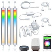 Smart Under Cabinet Lighting Strip Lights White And Multi Color Work With Amazon Alexa Google Home Dimmable For Show Case Tv Ba