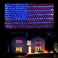 Muyun 420 Leds American Flag Lights, Waterproof Led Us Flag Net Light, United States Flag Light For Garden, Festival, Holiday, Party Decoration, Christmas Decorations