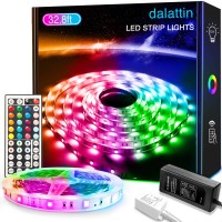 Dalattin 32.8Ft Led Lights Led Strip Lights Color Changing Lights With 44 Keys Remote,1 Roll Of 32.8Ft