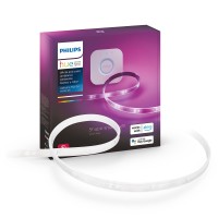 Philips Hue Lightstrip Starter Kit (6Ft Light Strip, Base Plug, Hue Hub), Compatible With Alexa, Google Assistant, White