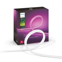 Philips Hue Outdoor 7Foot Smart Led Light Strip White And Color Ambiance 1 Pack Requires Hue Bridge Weatherproof Cont