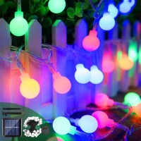 Solar Globe String Lights 49Ft 100 Led String Lights With Environment Friendly &Timer& Memory Function & 8 Modes Fairy Lights For Christmas Garden Patio Indoor Outdoor Bedroom,End-To-End,Ul Certified