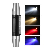 Eecoo Led Expert Jade Flashlight, Usb Rechargeable Flashlight, Dual-Head 6 Light Sources, 6 Lighting Modes For Detecting Jade, Jewelry, Agate, Banknotes