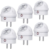 Emotionlite Plugin Night Lights Neutral White Led Nightlight 360 Rotation Dusk To Dawn Sensor Kids Adult Bedroom Hallway