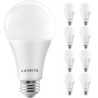 Luxrite A21 Led Bulbs 150 Watt Equivalent, 2550 Lumens, 2700K Warm White, Dimmable Standard Led Bulb 22W, Energy Star, E26 Medium Base - Indoor And Outdoor (8 Pack)