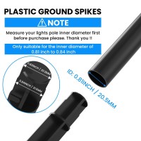 Sdtc Tech 12Pack 826 Inch 21Cm Abs Ground Spikes Solar Torch Light Garden Plastic Ground Stakes For Garden Light Pathway Mar