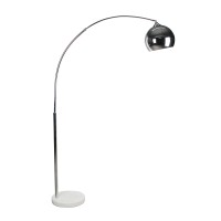 Bring a touch of class to any occasion or any room with the inclusion of this Floor Lamp This comes with a metal shade that requires a 40Watt power bulb to illuminate any corner of your home The arched tubular stand with a marble base makes it easy to mov