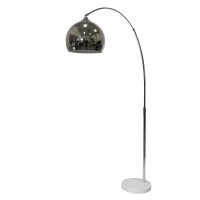 Bring a touch of class to any occasion or any room with the inclusion of this Floor Lamp This comes with a metal shade that requires a 40Watt power bulb to illuminate any corner of your home The arched tubular stand with a marble base makes it easy to mov