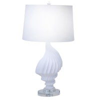 Designed to illuminate your bedroom or office with warm light this linen fabric white shade Table Lamp will surely make a stylish addition Loaded with multiple features it requires a 150Watt power capacity bulb for an enhanced personalized experience whil