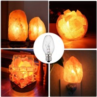 Wokhok 15 Watt Salt Rock Lamp Bulb,Himalayan Salt Lamp Original Replacement Bulbs,C7/120V/E12 Socket Long Lasting Incandescent Light Bulbs,12-Pack